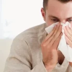 Swollen under eyes and blocked nose